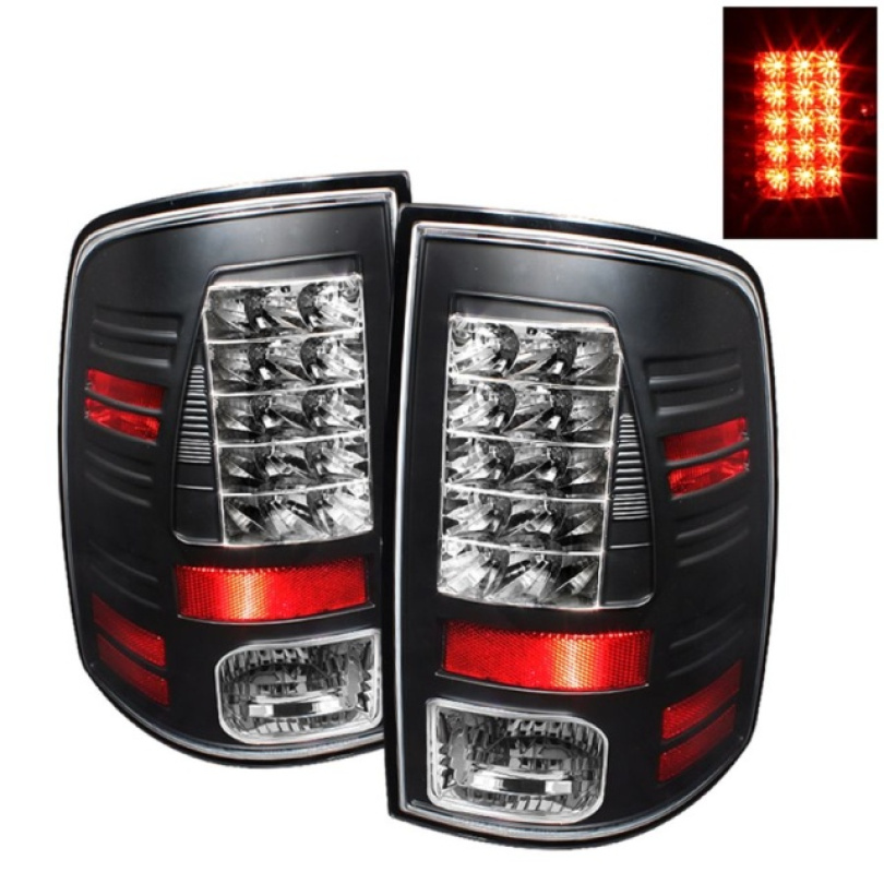 Ram 1500-3500 09-14 LED Bakljus - (För Modeller utan LED-belysning) - Svarta Spyder Auto