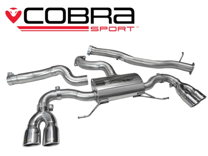 Audi S1 Quattro 14- Catback Sportavgassystem (Ej Ljuddämpat) Cobra Sport