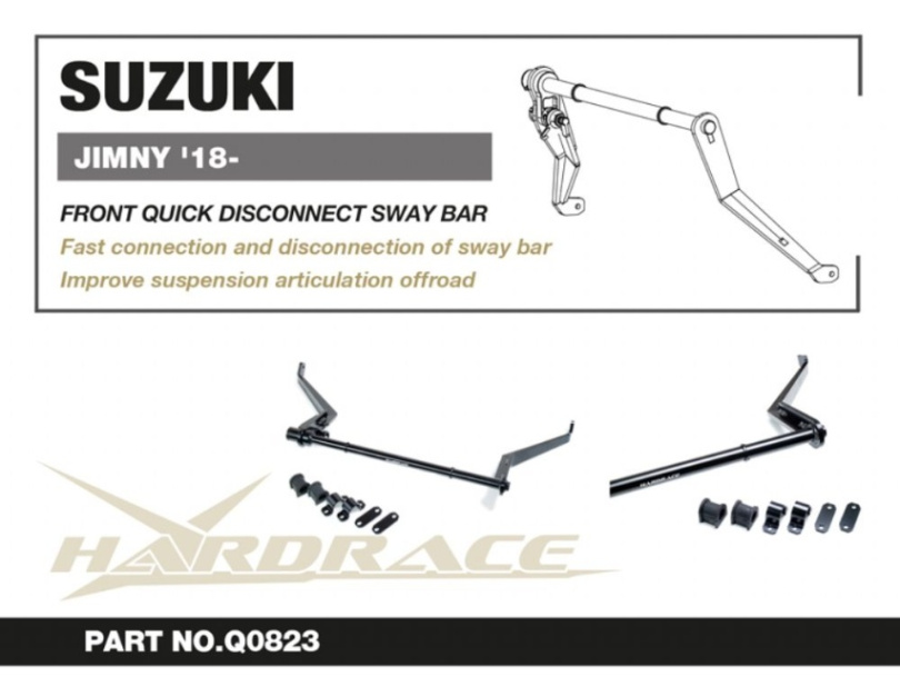 Suzuki JIMNY 18- Främre Quick Release Krängningshämmare 7Delar/Set Hardrace