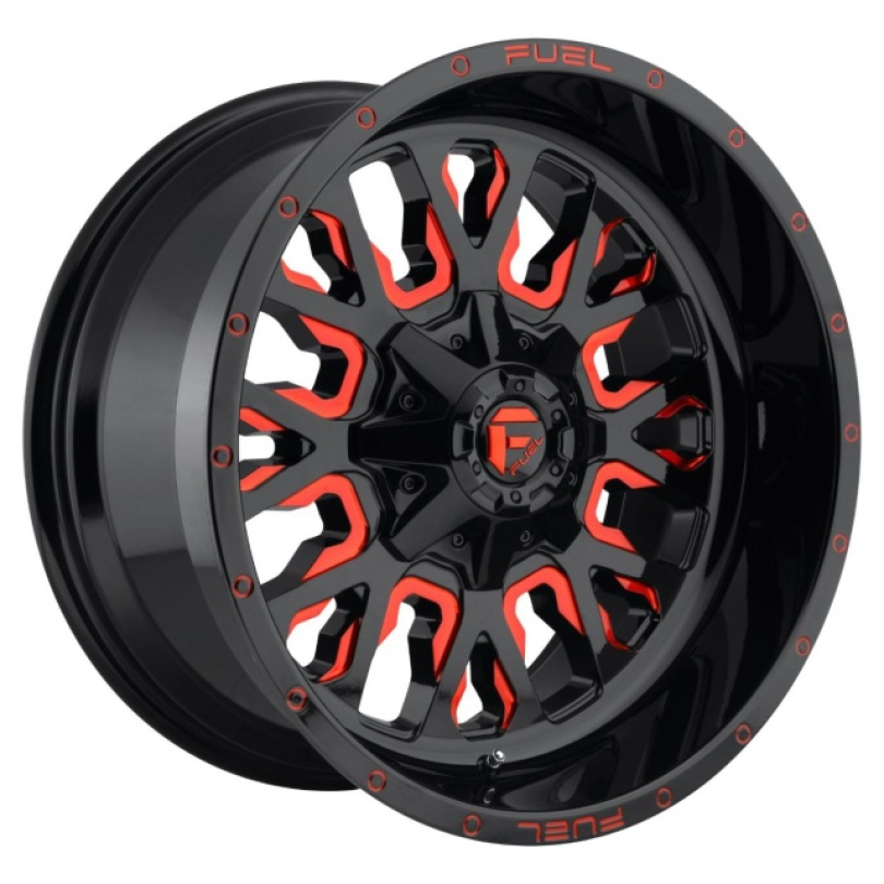 Fuel 1PC Stroke 22X10 ET-19 6X135/139.7 106.10 Gloss Black Red Tinted Clear Fälg